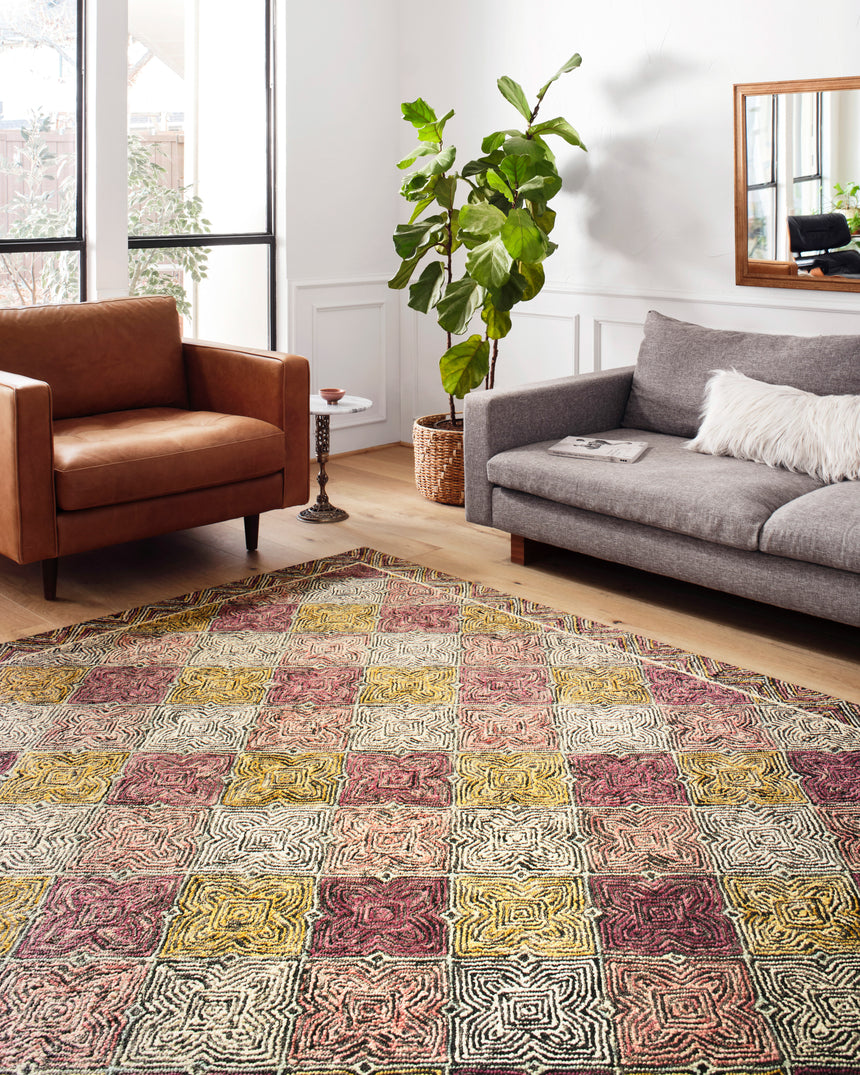 Spectrum Rug 03 | Charcoal / Multi