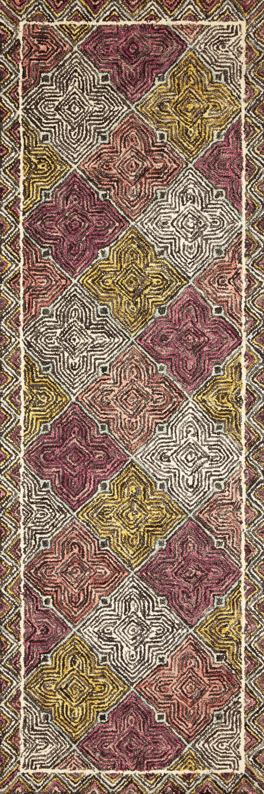 Spectrum Rug 03 | Charcoal / Multi