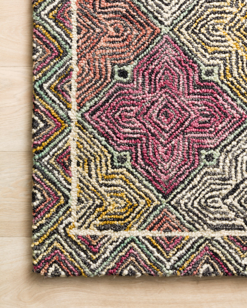 Spectrum Rug 03 | Charcoal / Multi