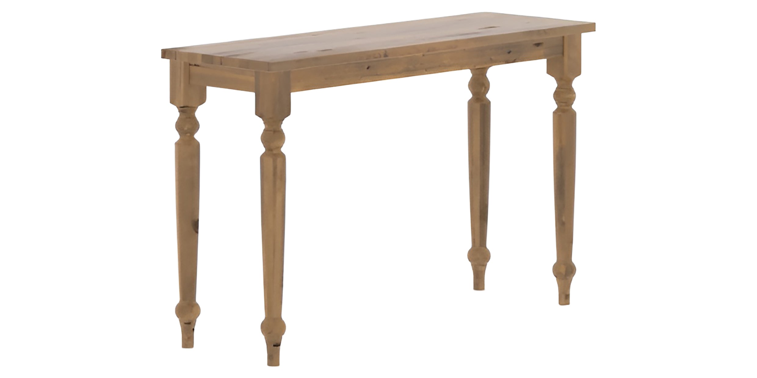 Oak Washed Birch with Distressed Finish | Canadel Accent 1648 Sofa Table | Valley Ridge Furniture