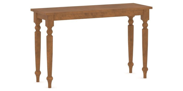Canadel Accent Sofa Table 1648 in Oak Washed Birch with Matte Finish, three-quarter view
