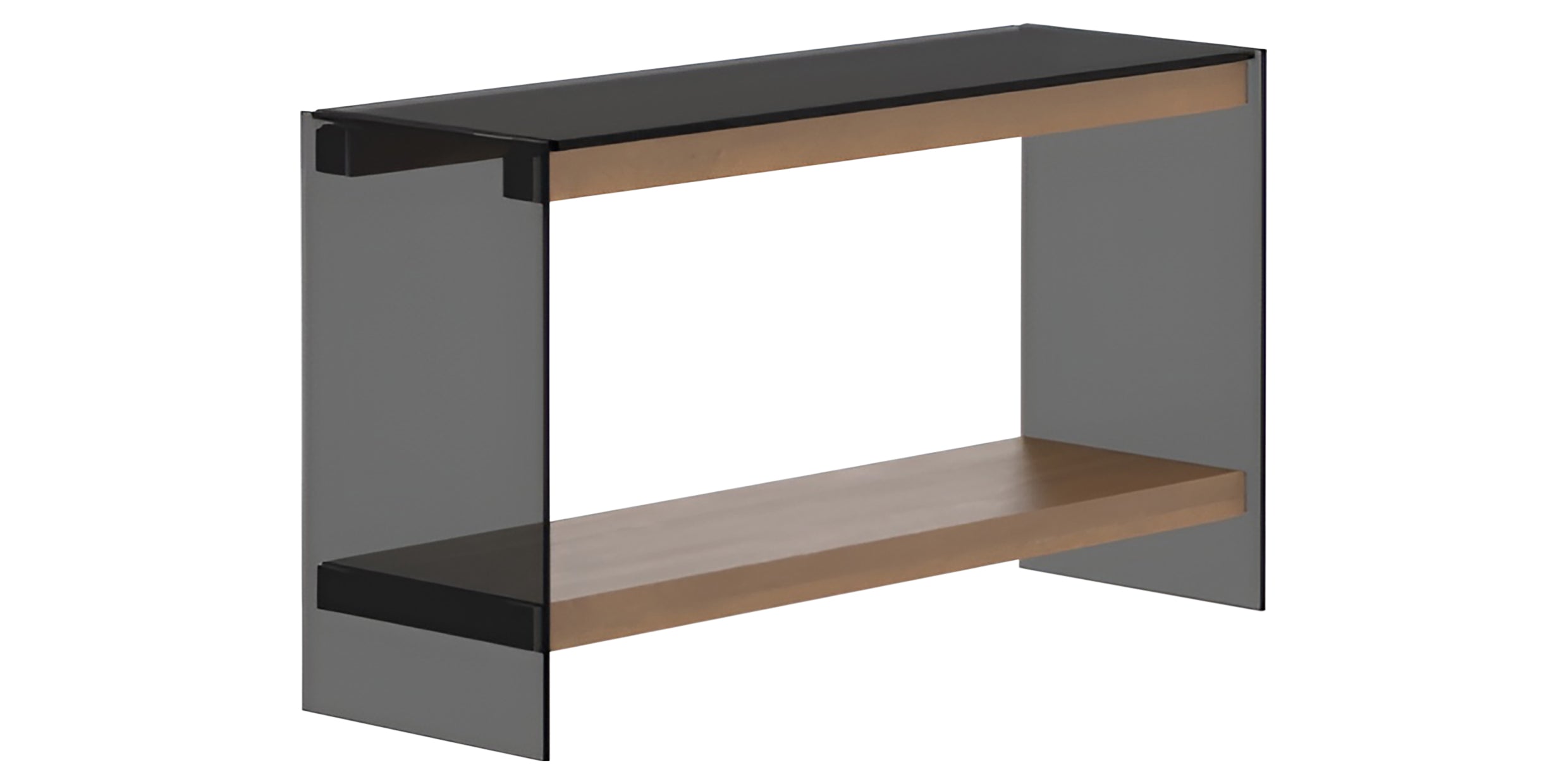 Oak Washed Birch with Matte Finish and SM Smoked Glass | Canadel Accent 1650 Sofa Table | Valley Ridge Furniture