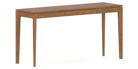 Canadel Accent Sofa Table 1660 DH in Oak Washed Birch with Matte Finish, three-quarter view