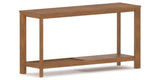 Canadel Accent Sofa Table 1660 TM in Oak Washed Birch with Matte Finish, three-quarter view