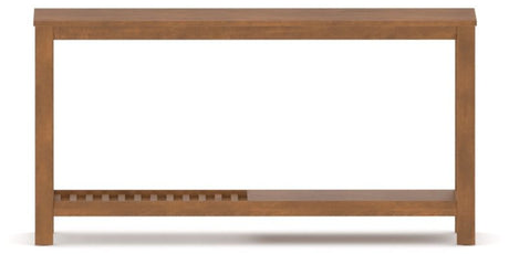 Canadel Accent Sofa Table 1660 TM in Oak Washed Birch with Matte Finish, side view