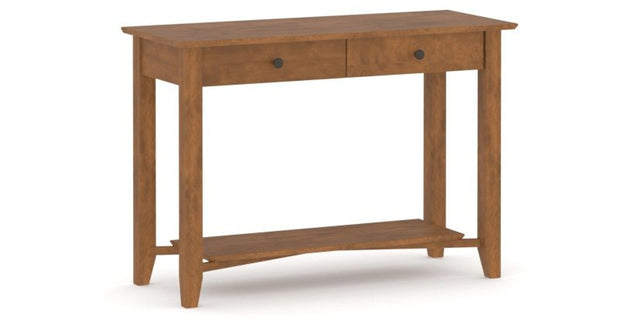Canadel Accent Sofa Table 1846 in Oak Washed, three-quarter view