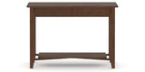 Canadel Accent Sofa Table 1846 in 19 Cognac Washed, side view