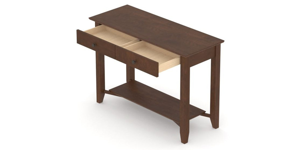 Canadel Accent Sofa Table 1846 in 19 Cognac Washed, view from above