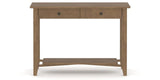 Canadel Accent Sofa Table 1846 in 25 Pecan Washed, side view