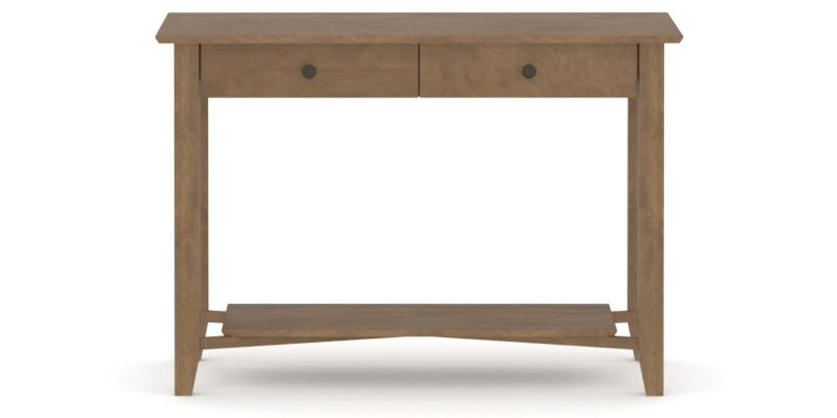 Canadel Accent Sofa Table 1846 in 25 Pecan Washed, side view