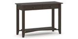 Canadel Accent Sofa Table 1846 in 59 Davy's Grey, three-quarter view