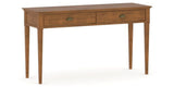 Canadel Accent Sofa Table 1854 in Oak Washed Birch with Matte Finish, three-quarter view