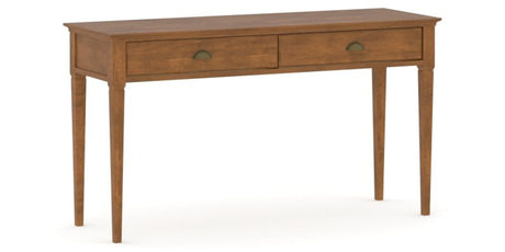 Canadel Accent Sofa Table 1854 in Oak Washed Birch with Matte Finish, three-quarter view