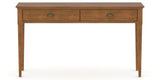 Canadel Accent Sofa Table 1854 in Oak Washed Birch with Matte Finish, side view