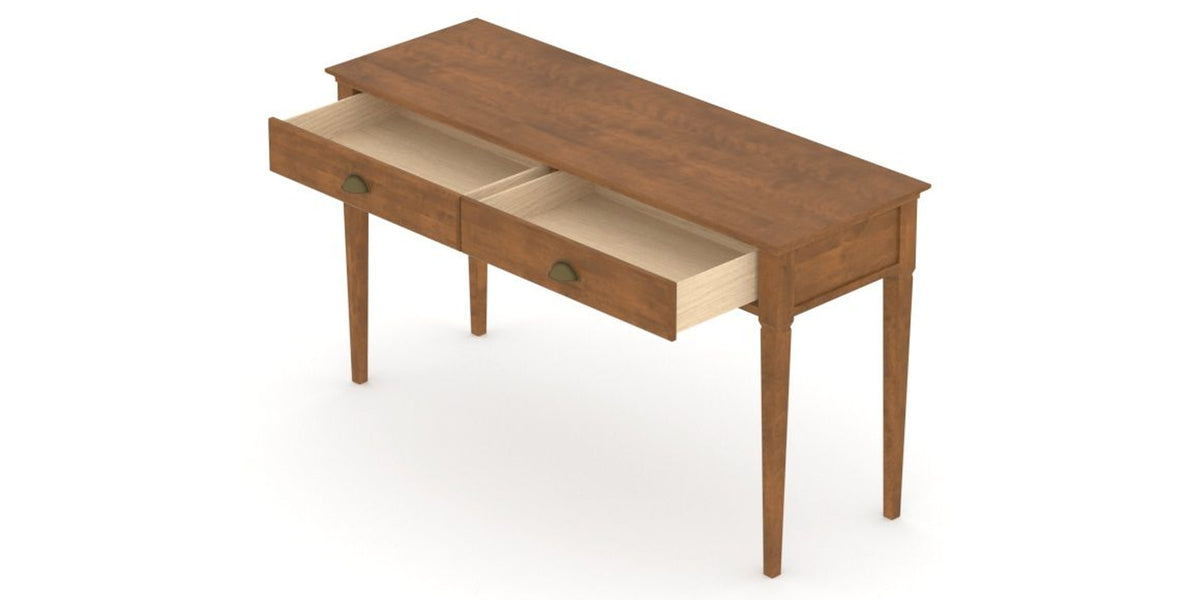 Canadel Accent Sofa Table 1854 in Oak Washed Birch with Matte Finish, view from above