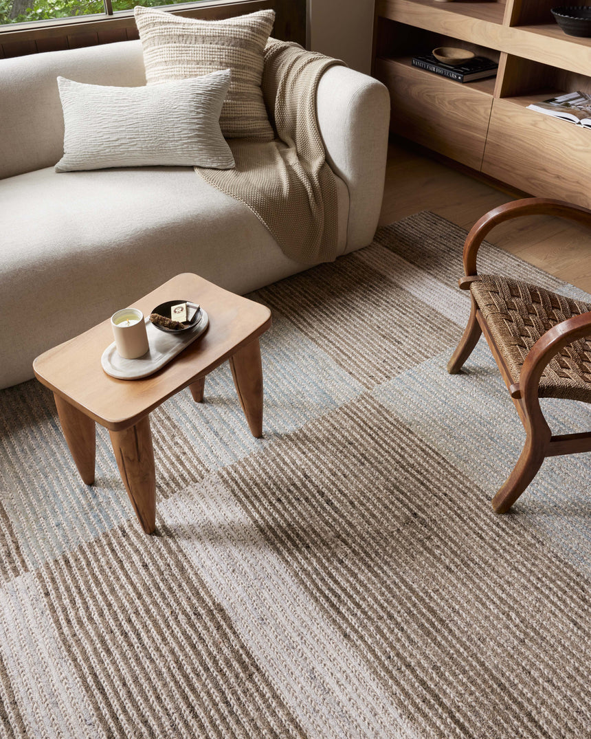 Stiles Rug 02 | Tobacco / Lagoon