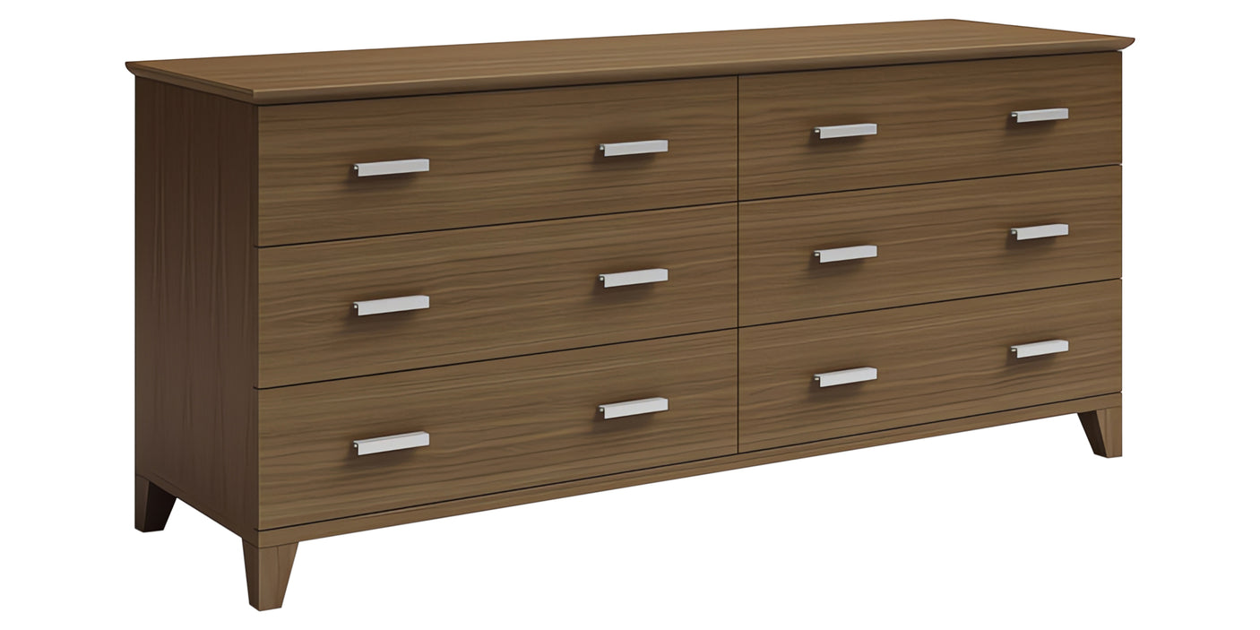 Praline on Walnut | Mobican Sapporo Double Dresser | Valley Ridge Furniture