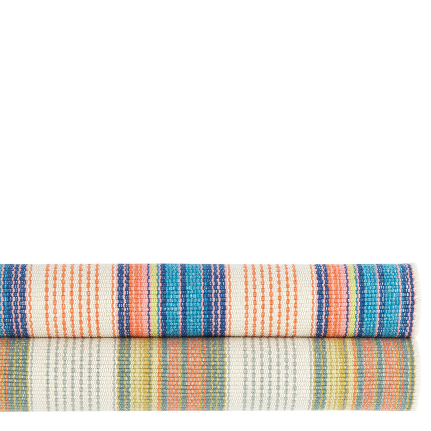 Sloane Stripe Handwoven Cotton Rug
