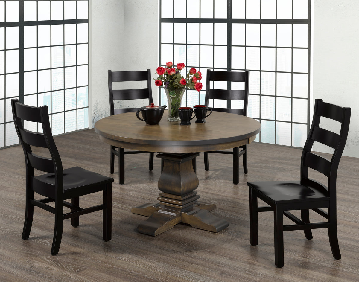 Cardinal Woodcraft Spartan Dining Table, room setting