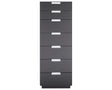 Carbon on Oak with Brushed Nickel Handles | Mobican Stella Narrow Chest | Valley Ridge Furniture