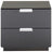 Carbon on Oak with Brushed Nickel Handles | Mobican Stella Night Table | Valley Ridge Furniture
