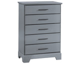 Elephant Grey Birch | Taylor 5 Drawer Dresser | Valley Ridge Furniture