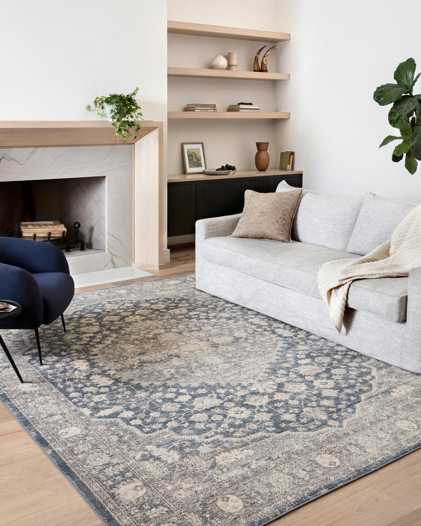 Teagan Rug 01 | Denim / Mist