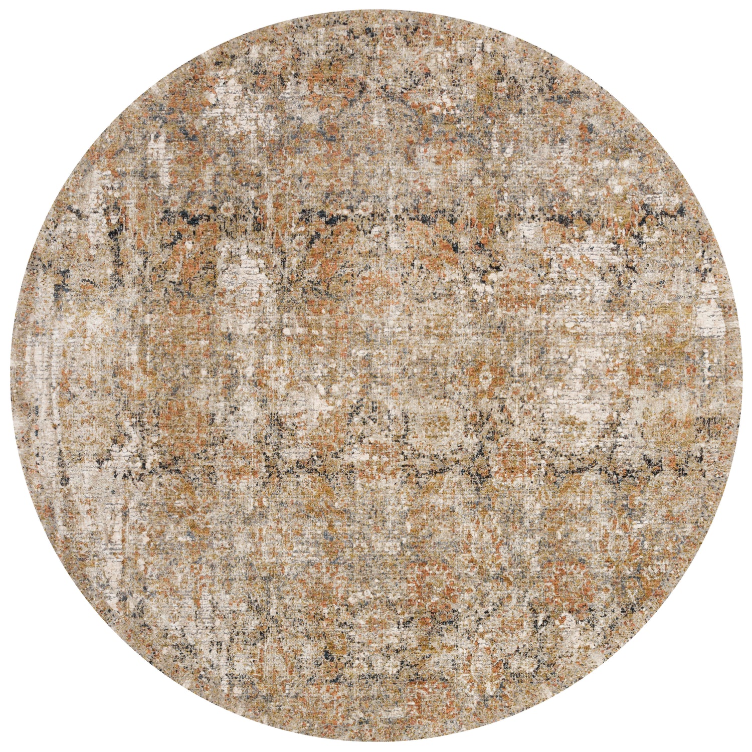 Theia Rug 02 | Taupe / Gold