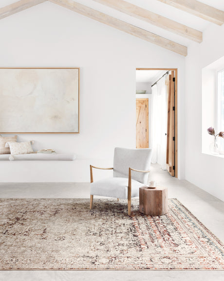 Theia Rug 05 | Taupe / Brick