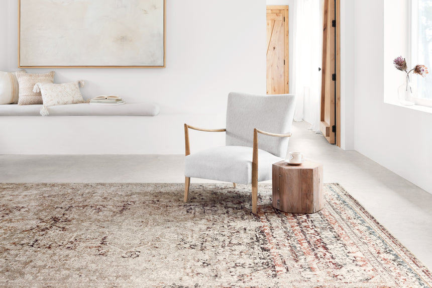 Theia Rug 05 | Taupe / Brick
