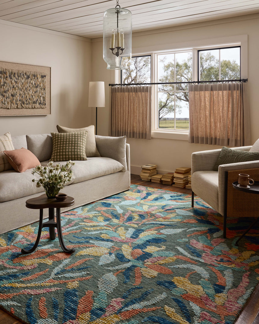 Tilly Rug 05 | Green / Multi