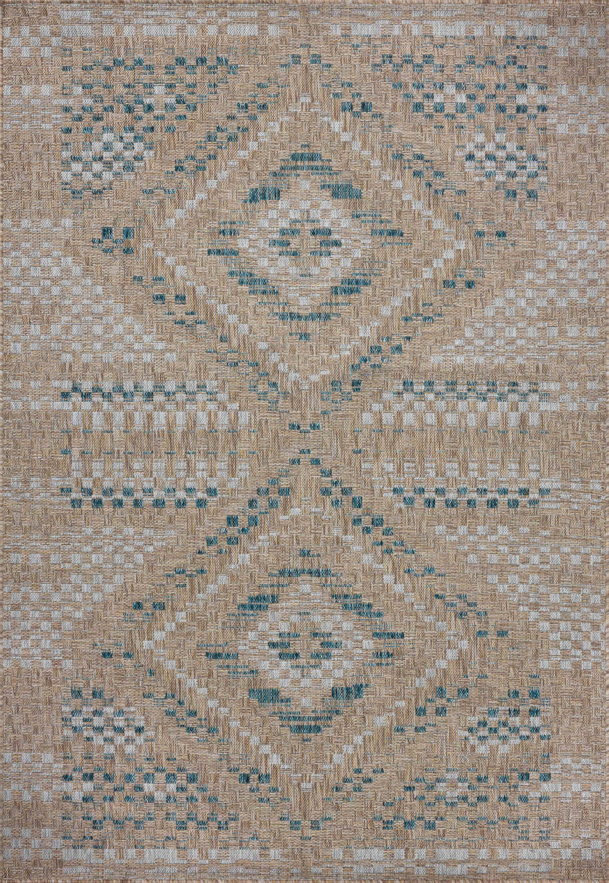 Topanga Rug 04 | Natural / Aqua
