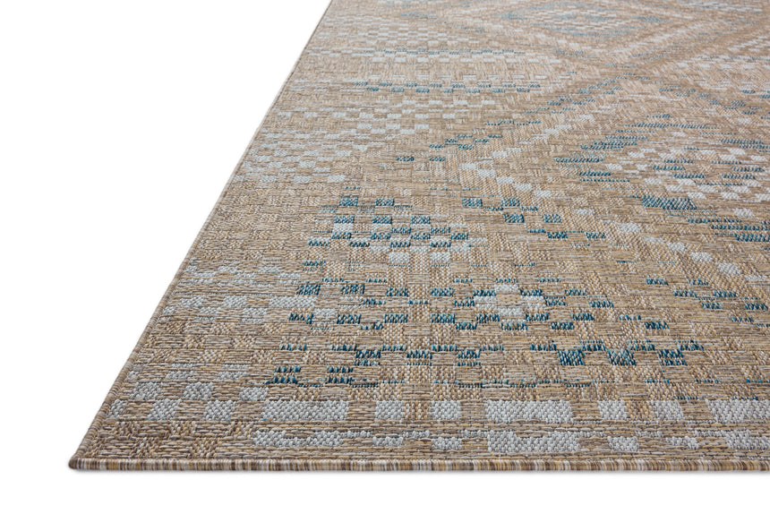 Topanga Rug 04 | Natural / Aqua