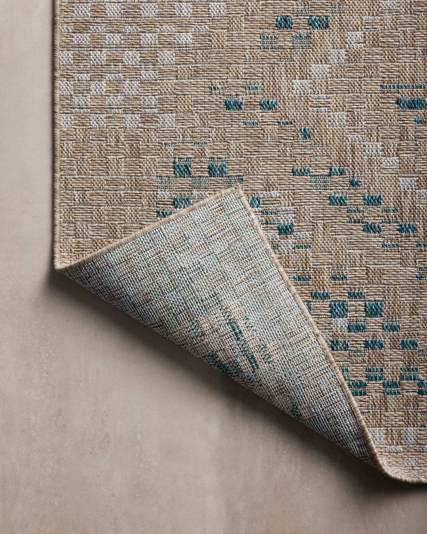 Topanga Rug 04 | Natural / Aqua