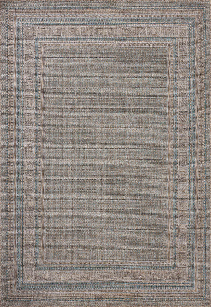 Topanga Rug 05 | Natural / Teal