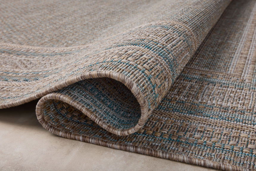 Topanga Rug 05 | Natural / Teal