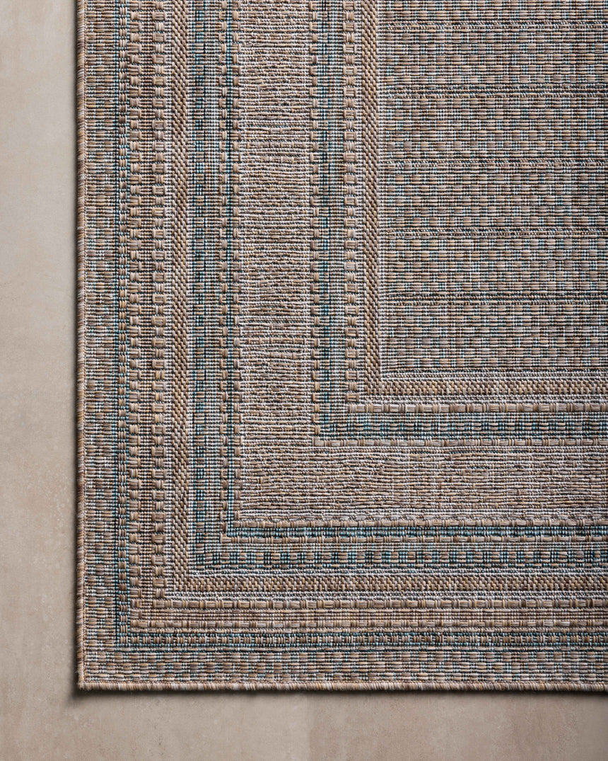 Topanga Rug 05 | Natural / Teal