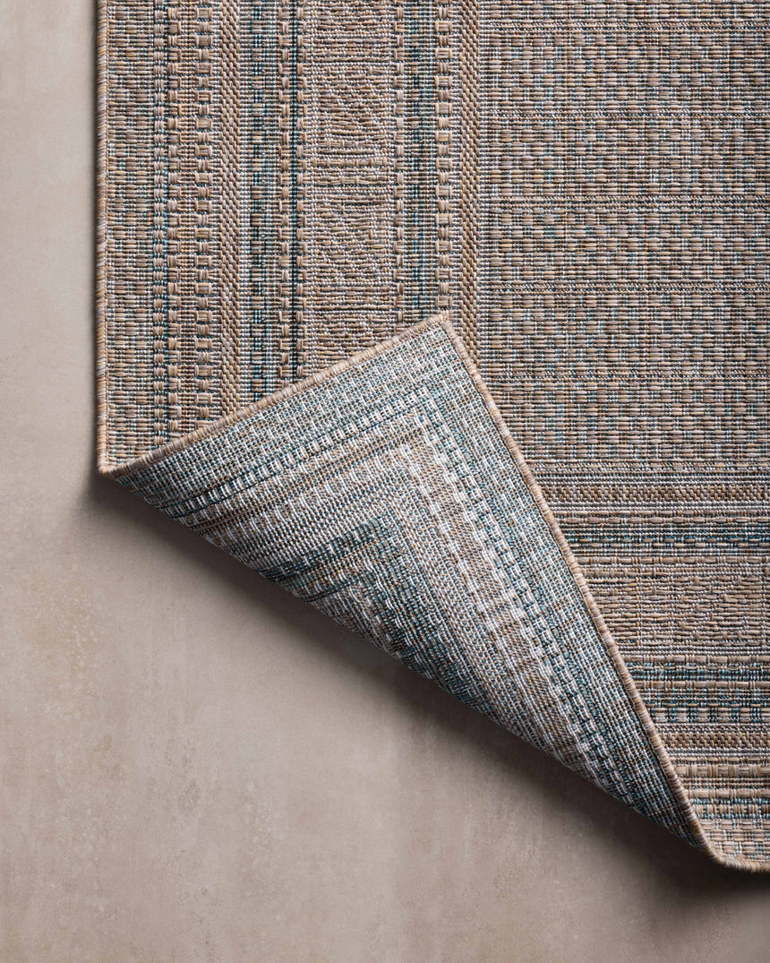 Topanga Rug 05 | Natural / Teal