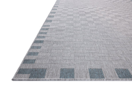 Topanga Rug 07 | Silver / Blue