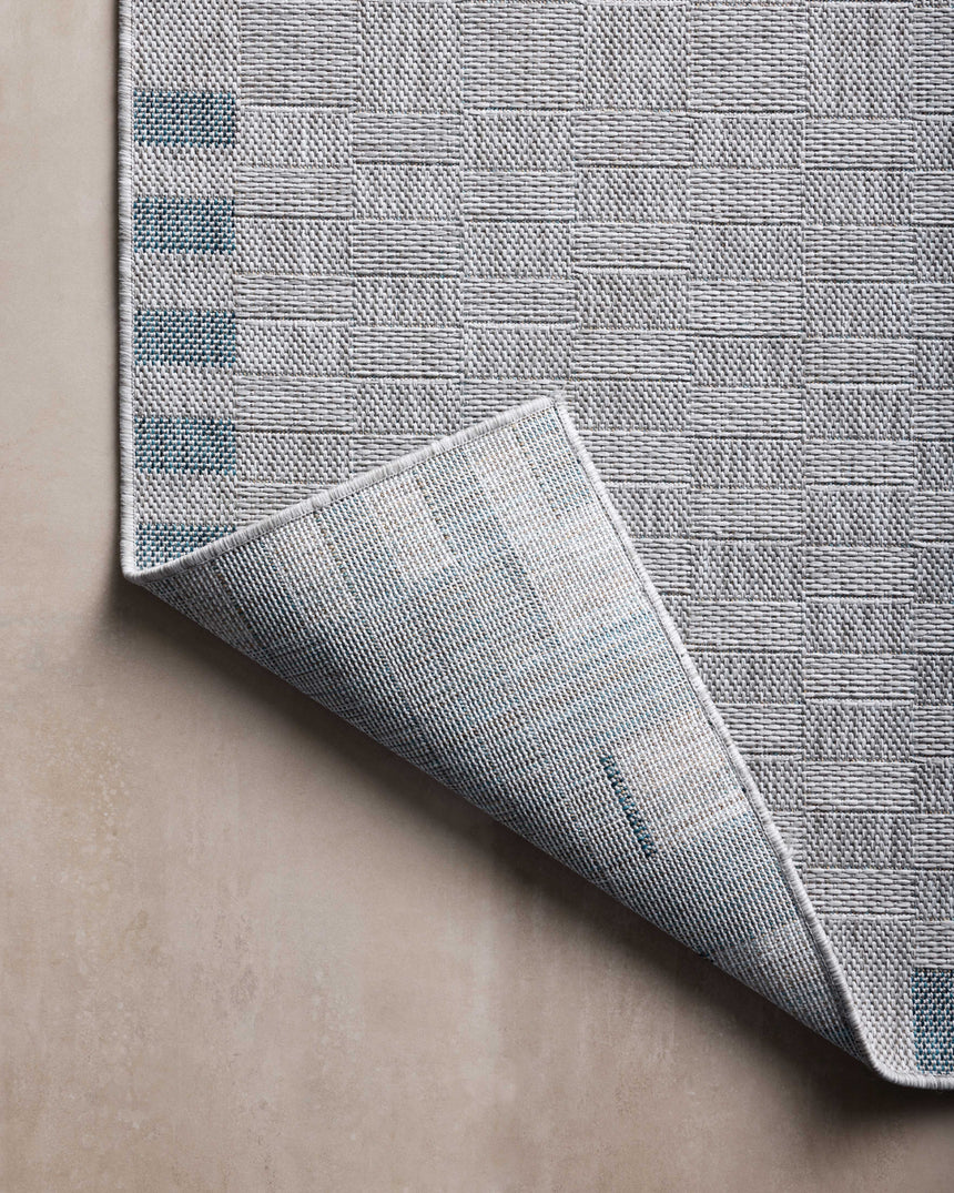 Topanga Rug 07 | Silver / Blue