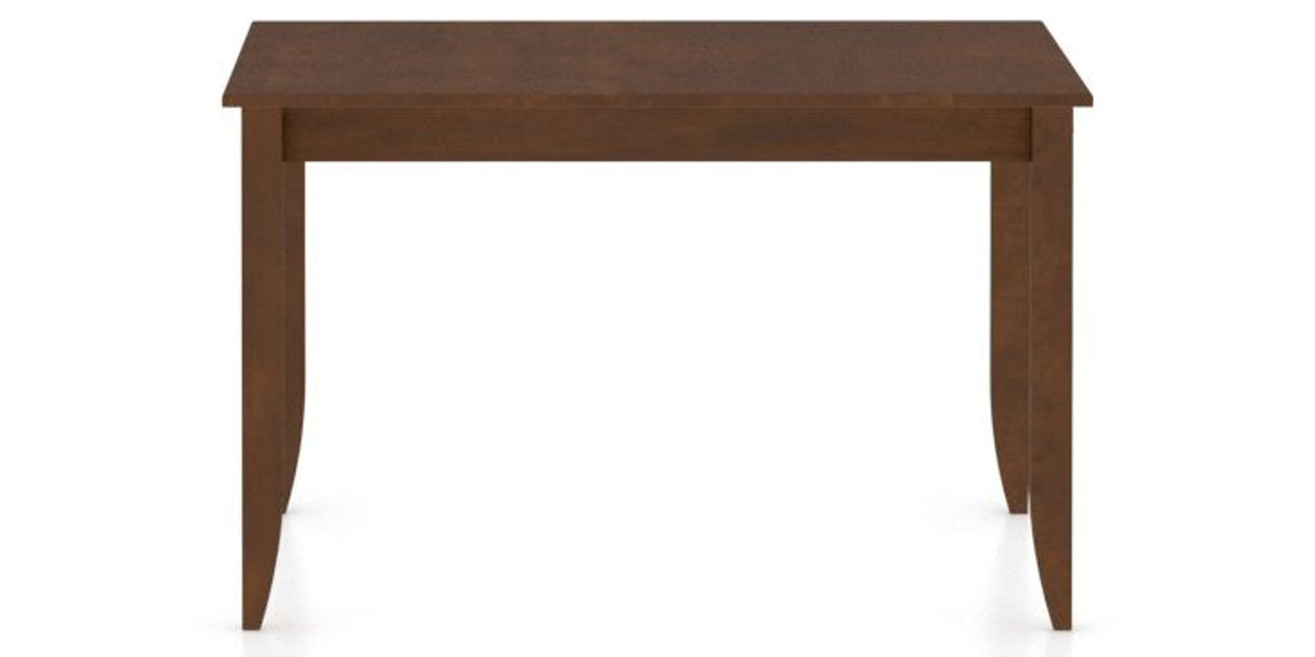 Canadel Side Cut Dining Table in Cognac Washed, side view