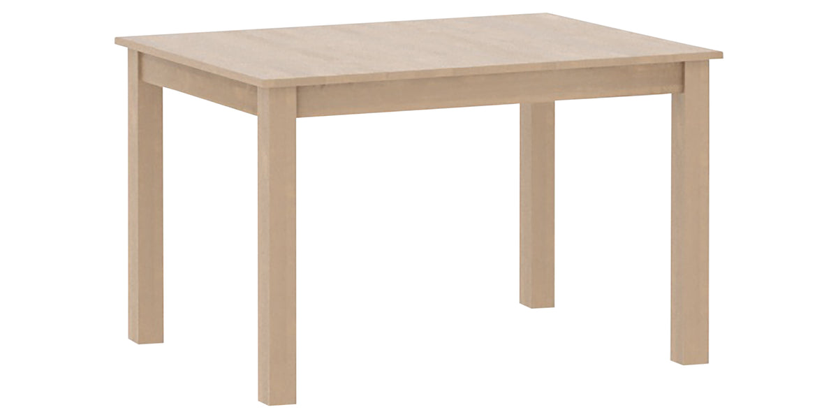 Canadel HD Dining Table in Caramel Washed, three-quarter view