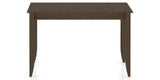 Canadel Side Cut Dining Table in Hazelnut Washed, side view