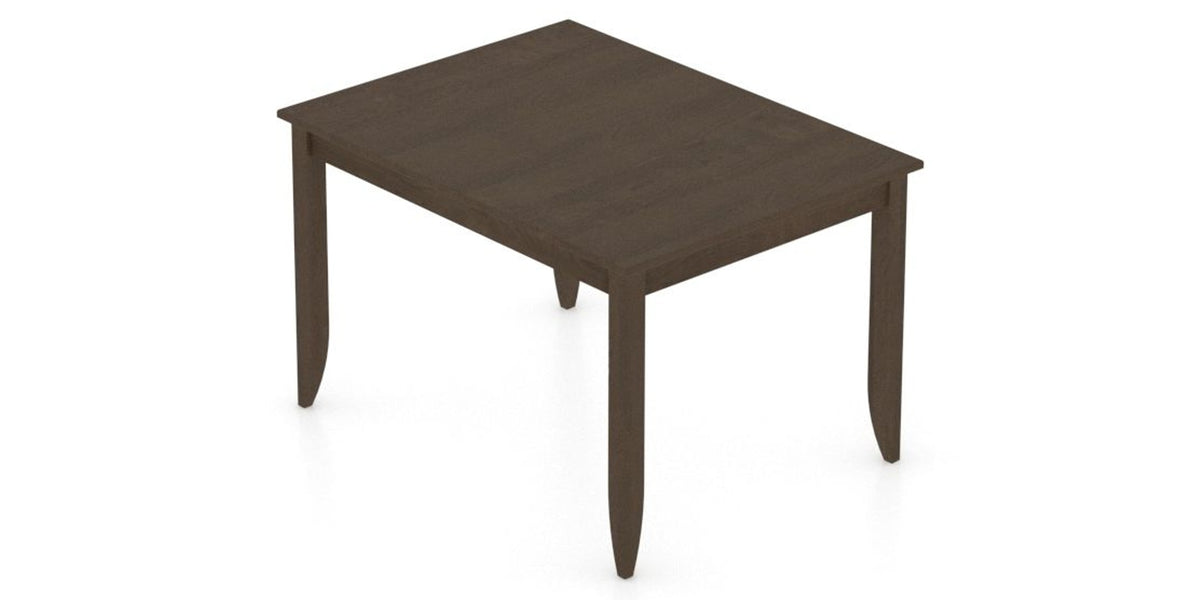 Canadel Side Cut Dining Table in Hazelnut Washed, view from above