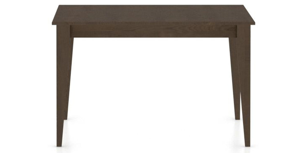 Canadel Pik Dining Table in Hazelnut Washed, side view