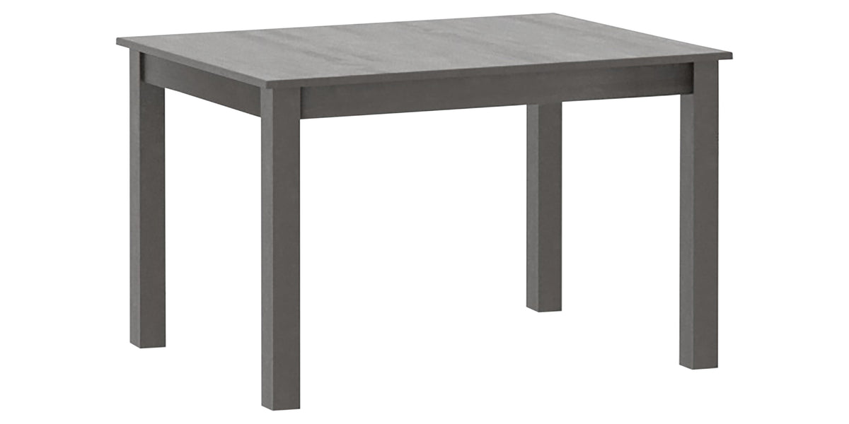 Canadel HD Dining Table in Davy's Grey, three-quarter view