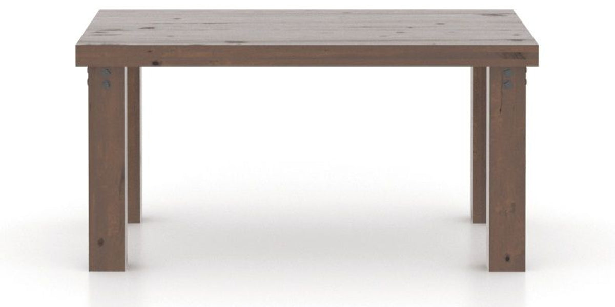 Canadel Loft Rectangular Dining Table 3860 in 19 Cognac Washed, side view