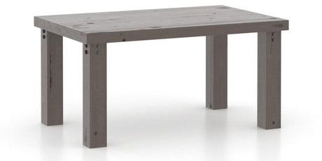 Canadel Loft Rectangular Dining Table 3860 in 29 Hazelnut Washed, three-quarter view