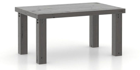 Canadel Loft Rectangular Dining Table 3860 in 59 Davy's Grey, three-quarter view