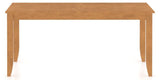 Canadel Rectangular Dining Table 3868 with EE Legs in Honey Washed, side view